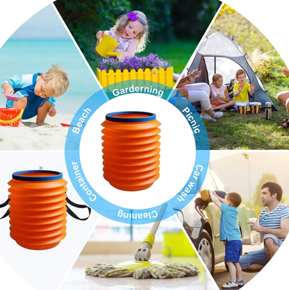 Foldable 4L Collapsible Storage Bucket for Home, Kitchen, Car & Outdoor Use